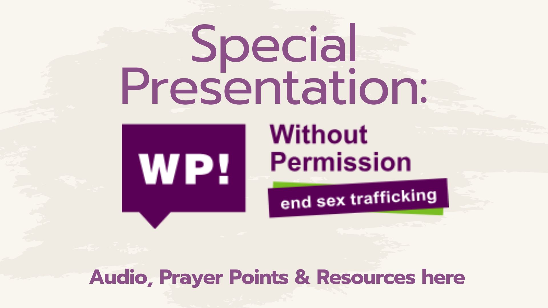 Human Trafficking 101 Presentation